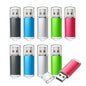 TOPESEL USB Flash Drive 5 Pack 4GB USB 2.0 Flash Drive Memory Stick USB Drive Thumb Drives USB Stick (5 Mixed Colors: Black Blue Green Red Silver)