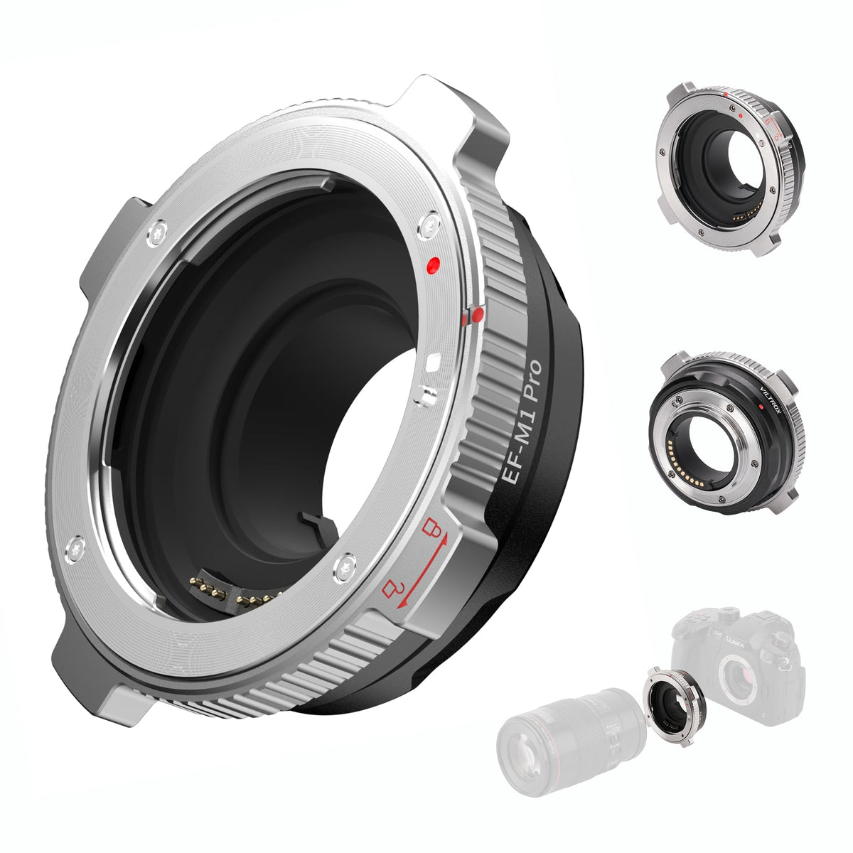 VILTROX PL-Z Lens Adapter, Lens Converter Ring Camera Lens Mount Adapter Ring Compatible with PL Lens to to Z Mount Nikon Mirrorless Camera Z5 Z50 Z6 Z6II Z7 Z7II Zfc