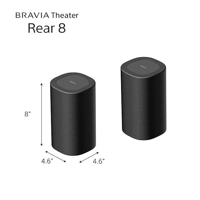 Sony BRAVIA Theater Bar 9 Soundbar with SA-SW3 Wireless Subwoofer and SA-RS8 Wireless Rear Speakers - Complete Home Theater System with 13 Speakers and 360 Spatial Sound