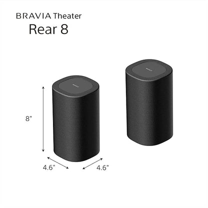 Sony BRAVIA Theater Bar 9 Soundbar with SA-SW3 Wireless Subwoofer and SA-RS8 Wireless Rear Speakers - Complete Home Theater System with 13 Speakers and 360 Spatial Sound