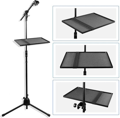 Mr.Power Microphone Stand Rack Tray Holder for Stage, Live Streaming, Recording (13" x 9")(Large)