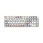 EPOMAKER Galaxy100 QMK/VIA Wireless Gaming Keyboard, Aluminum Shell, BT/2.4Ghz/USB-C, Pre-Lubed Hot-Swappable Linear Switches, NKRO, RGB Backlit (Creamy White, Marble White Switch)