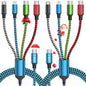 Travel USB C 4 in 1 Charging Cords,Four Type C Ports Mulit Charging Cable