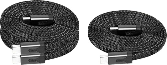 Statik MagStack Slim Pro - USB C to USB C Cable, Magnetic Anti Tangle Flat Type C Charger Fast Charging Cord, Magnetic Charging Cable, Compatible with iPhone, iPad & Android, 100W 3FT, 3-Pack