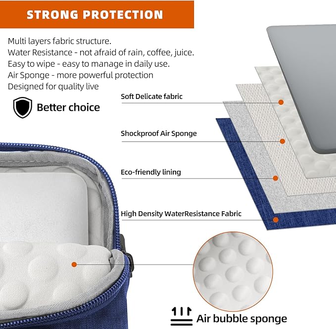 KINGSLONG Slim 17.3 inch Laptop Bag Sleeve Carrying Case with Shoulder Strap, Notebook Ultrabooks Computer Handbag Cover for Men Women Fit for Acer Asus Lenovo HP Toshiba Blue