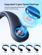 JISULIFE Portable Neck Fan, Hands Free Bladeless Fan, 5 Speeds, 4000 mAh