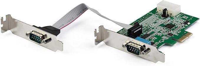StarTech 2-Port PCI Express RS232 Serial Adapter Card, TAA (PEX2S953LP)