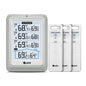 Indoor Outdoor Thermometer Wireless 4.5 Inch Display Digital Hygrometer