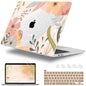 Lepeoac for MacBook Pro 16 inch Case 2019 2020 Release Model A2141, Plastic Hard Shell Cover with Keyboard Cover & Screen Protector for MacBook Pro 16 inch with Touch Bar & Touch ID - Floral P227
