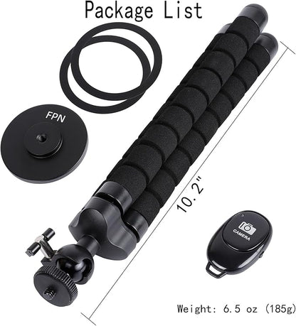 Magnetic Flexible Tripod for iPhone, Mini Bendable Tripod Stand with Wireless Remote for Magsafe, Compatible with iPhone 16 15 Plus Pro Max 14 13 12 Series
