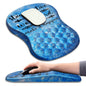 Hokafenle Ergonomic Mouse Pad Wrist Support with Massage Design, Wrist Rest Pain Relief Mousepad with Memory Foam&Non-Slip PU Base, Mouse Pads for Wireless Mouse & Desk (12x8 inch,Olive Green)
