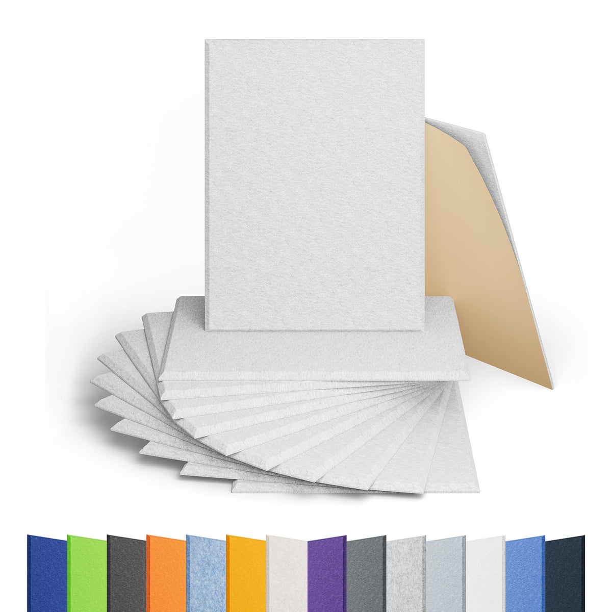 12 Pack Hexagon Acoustic Panels Self Adhesive Sound Proof Foam(Silver Gray)