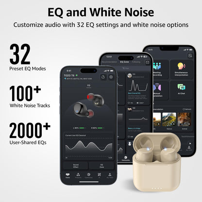 TOZO T6 Wireless Earbuds Bluetooth 5.3 Stereo Sound in Ear Headphones