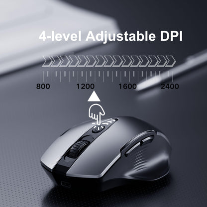 Uineer Wireless Mouse, 2.4GHz Rechargeable Computer Mouse, Battery Display