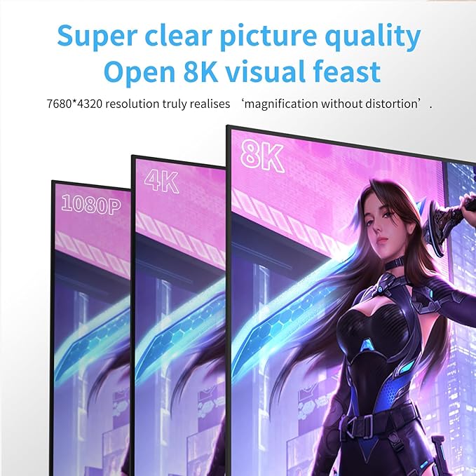 Video Selector Boxes， 8K@60Hz Splitter, bi-Directional 8K HD switcher 2 in 1 Out, Support 3D, HDR, Compatible with laptops, PC, Xbox Series, projectors, TV Monitors DSLR Cameras,