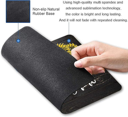 Sunflower 'You Are My Sunshine' Black Wood Gaming Mouse Mat - Square Waterproof Non-Slip Rubber Base Office Laptop Mouse Pad