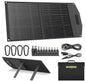 MARBERO 100W Portable Solar Panel 100 Watt Foldable Solar Panel for Power Station with USB & DC 18V Output(10 Connectors) 23% Conversion Efficiency IP68 Waterproof for Camping Outdoor Home Cloudy