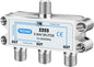 3 Way Coaxial Cable Splitter,Support 10-2602MHz, RG6 Compatible, Nickel-Plated for Cable Splitter,Work with CATV, Satellite TV,Antenna System and MoCA Configurations