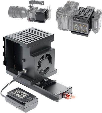 Camera Expansion cage Modular Camera Cooling Fan Cage Expansion Kit for DSLR Cooling/Mirrorless Accessories Installation