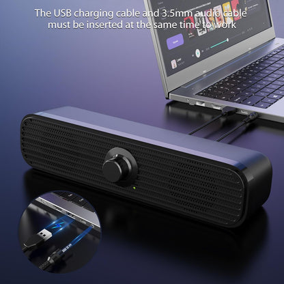 1Mii 3.5mm Computer Speakers for Desktop Laptop Tablet with Volume Control