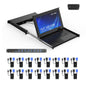 MT-VIKI® KVM Rack Mount HDMI with 17.3'' LCD Monitor, 1080P@60Hz Support OSD/Hotkey, Included 8 KVM Cables+Keyboard + Touchpad, Fit 1U 19'' Rack, Mount Depth 23.6-31.8"