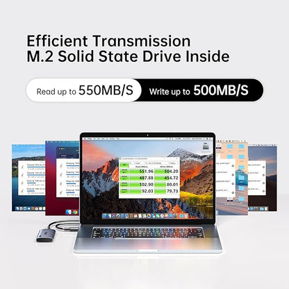 SSK 2TB Portable SSD External Hard Drive Solid State Drive Up to 550MB/s