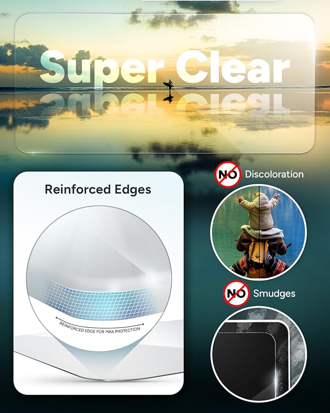 ZAGG InvisibleShield Glass Elite Anti-Glare iPhone 15 Pro Screen Protector - 5X Stronger with Reinforced Edges, Scratch & Smudge-Resistant Surface, Matte Finish, Easy to Install