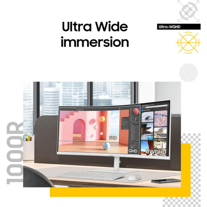 Samsung 34” ViewFinity (S65TC) Ultra-WQHD 1000R Curved Computer Monitor