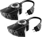 Outdoor Light Sensor Timer, 24 Hours Heavy Duty Waterproof Outlet Timer with 2, 4, 6 or 8 Hours Countdown Mode, 3 Grounded Electrical Outlet for Home Backyard Garden (2 Pack)