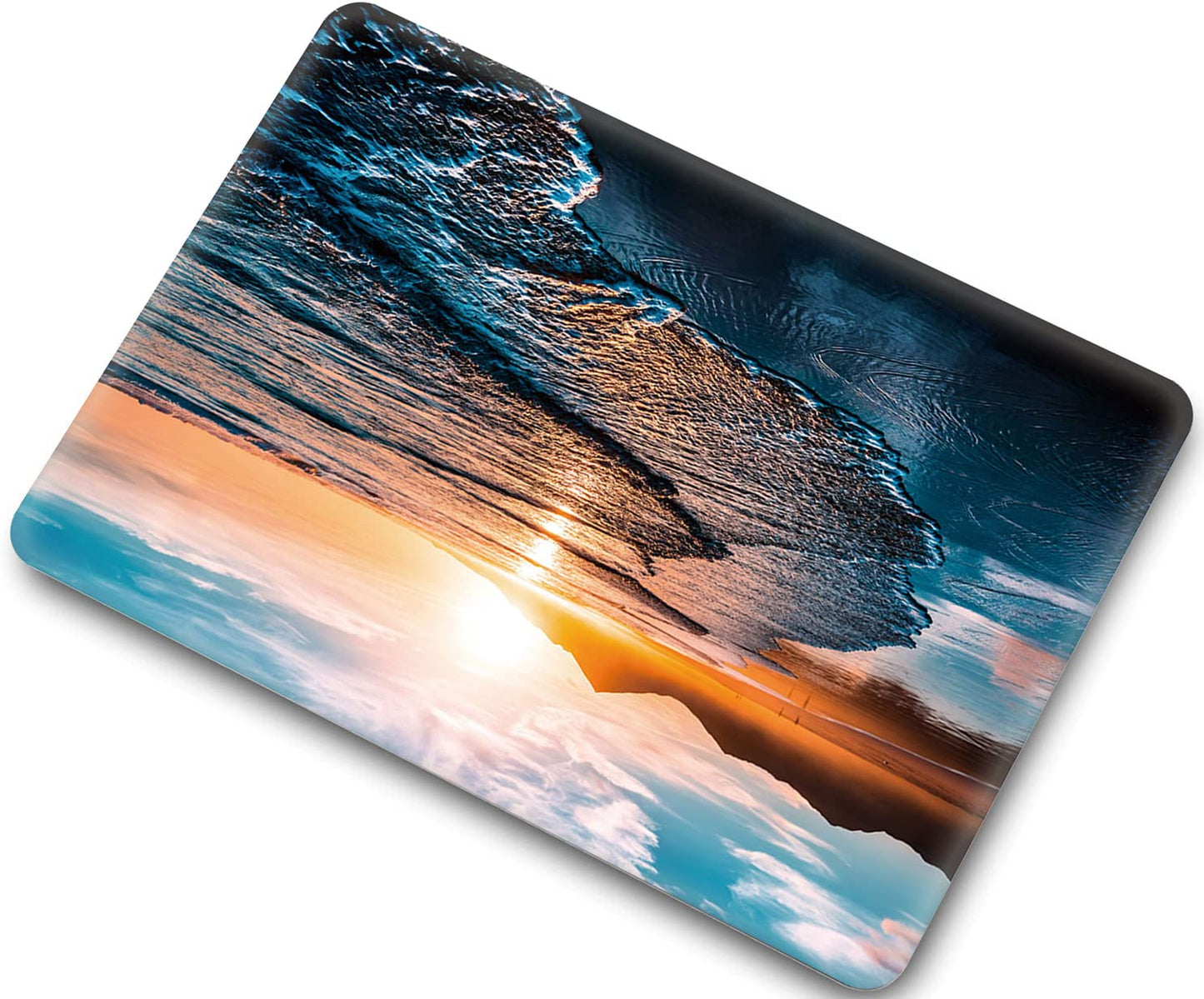 Beach Sunset Hard Case Compatible with MacBook Air 13 Inch Case 2017 2016 2015 2014 2013 2012 2011 2010 Release A1466/A1369,AMCJJ Plastic Hard Shell Cover & Keyboard Cover &Screen Protector