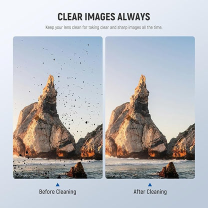 NEEWER 16 in 1 Camera Lens Cleaning Kit, 1x Brush + 1x Air Blower + 1x Cleaning Swab for 24mm Full Frame Sensor + 1x Cleaner Spray + 2X Cloth + 10x Wet Lens Wipe, HM-44