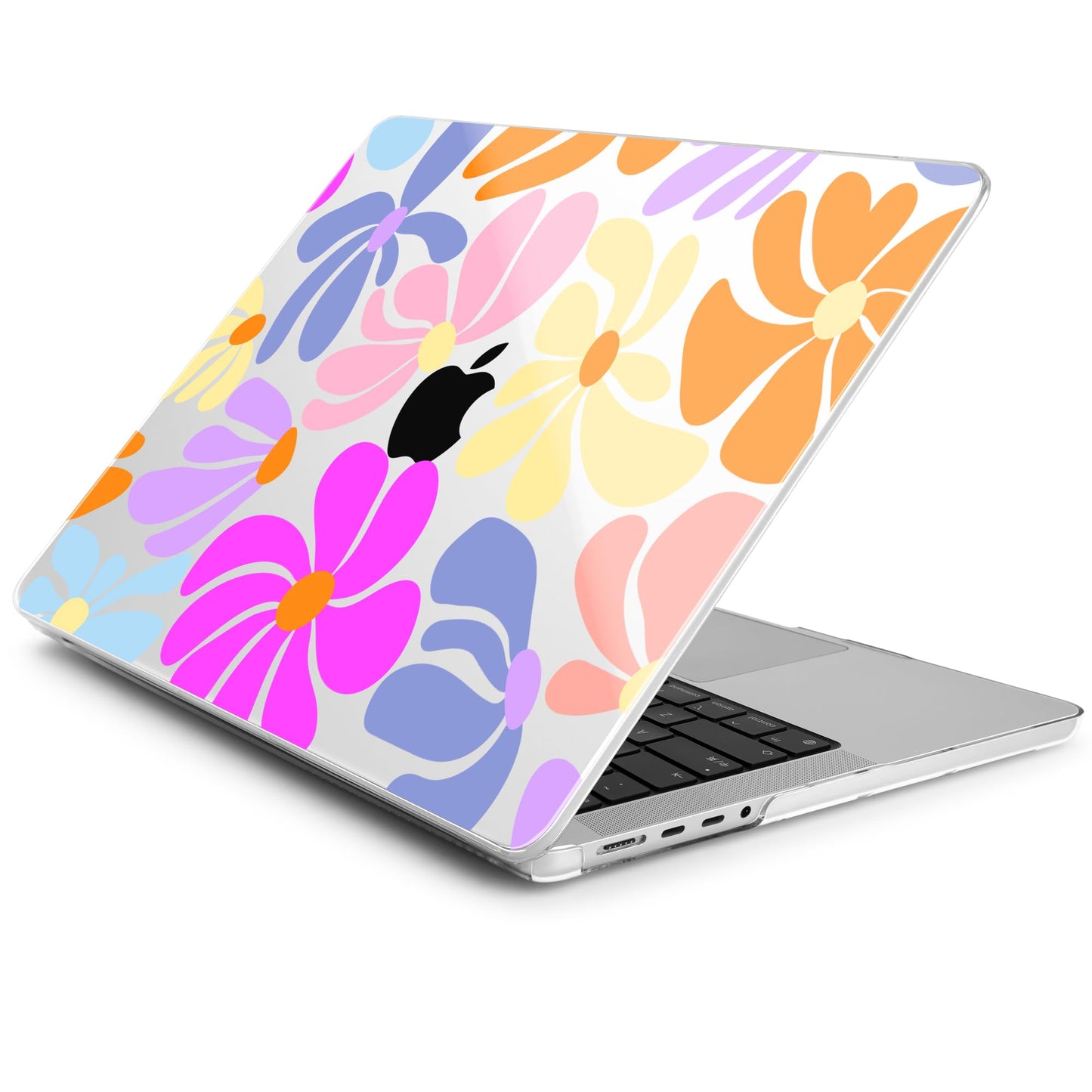 DONGKE Compatible with MacBook Pro 16 Inch Case (2026-2021 Release, M5 M4 M3 M2 M1 Pro/Max Chip), Plastic Hard Shell Cover with Keyboard Cover & Screen Protector for MacBook Pro 16", Power Florals
