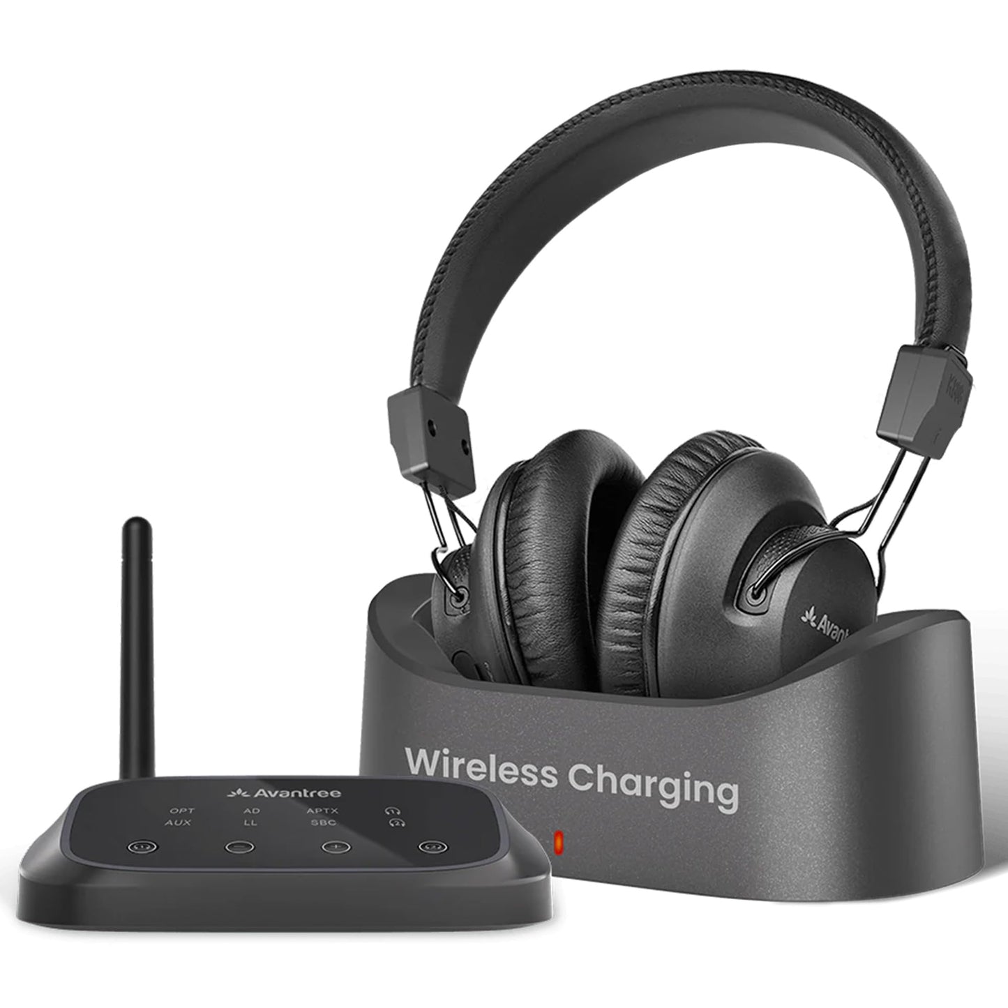 Avantree HT5009 Plus -Wireless TV Headphones with aptX-Adaptive Transmitter