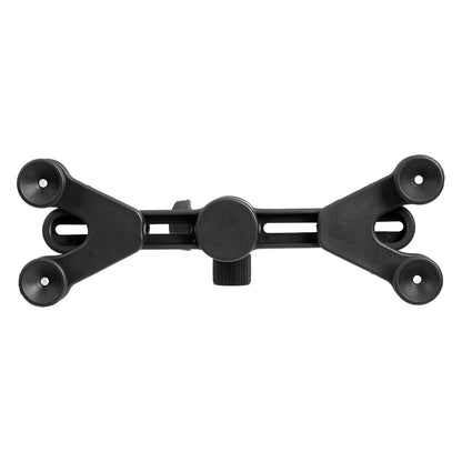 Amazon Basics Adjustable Tablet Holder for Music Stand, Secure Portable iPad Holder with 360 Degree Swivel, Fits 7-11" Screens, Black