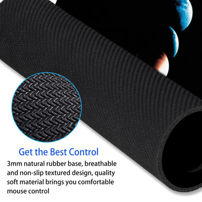 SHALYSONG Moon Phase Mouse Pad, 9.5"x7.9" Non-Slip 3mm Small Mousepad