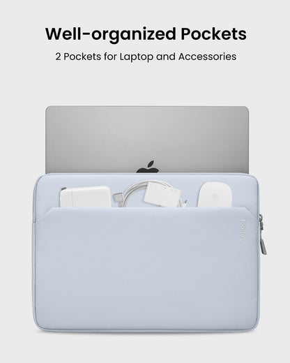 tomtoc Slim Laptop Sleeve for 14-inch MacBook Pro M5/M4/M3/M2/M1 Pro/Max 2026-2021, Water-Resistant Protective Case for 13.8 Inch Surface Laptop AI PC, Accessory Bag