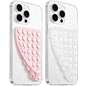 LvShuLiangPin Anteel 2 Pack Silicone Suction Cup Phone Case Mount Double Sided, Hands-Free Strong Grip Silicon Phone Holder, Non Slip Phone Accessories for Selfies and Videos (Black)