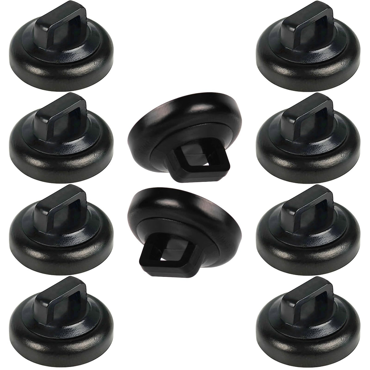 CANAANIN Magnet Zip Tie Mount Clips Magnetic Zip Ties Mount Base Holder Strong Wire Cable Holder Mount Wire Clips Management for Home Office Marine Electrical Wiring (D19 20 Pcs)