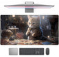 Desk Mat Forest Library Book Mouse Pad Big Desk Pad XXL Extended Gaming Large Mouse Pad for Desk Rubber Base Mousepad with Stitched Edges, Keyboard Mouse Mat for Work Game Office Home 31.5x15.7 in