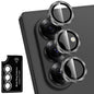 Avocase for Samsung Galaxy Z Fold 7 Camera Lens Protector, Individual Metal Ring Tempered Glass Lens Cover, [Strong Adsorption] Scratch Resistant Ultra-Thin HD Clear Lens Cover, 1 Set-Black