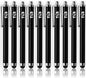 TCD 10-Pack Stylus Pen Set – Universal Capacitive Pen for iPad, iPhone, Tablet, Laptop – Premium Thick Rubber Tip Styluses for All Touchscreen Devices, Black