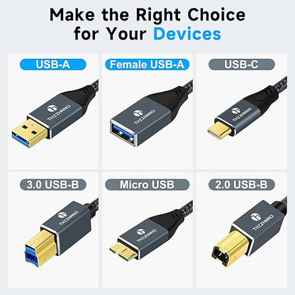 USB 3.0 Extension 3.3FT, USB Male to Female USB 3.0 Extender Cable for Webcam, Camera, Phone, USB hub, Mouse, Keyboard, Printer, Hard Drive, Headset