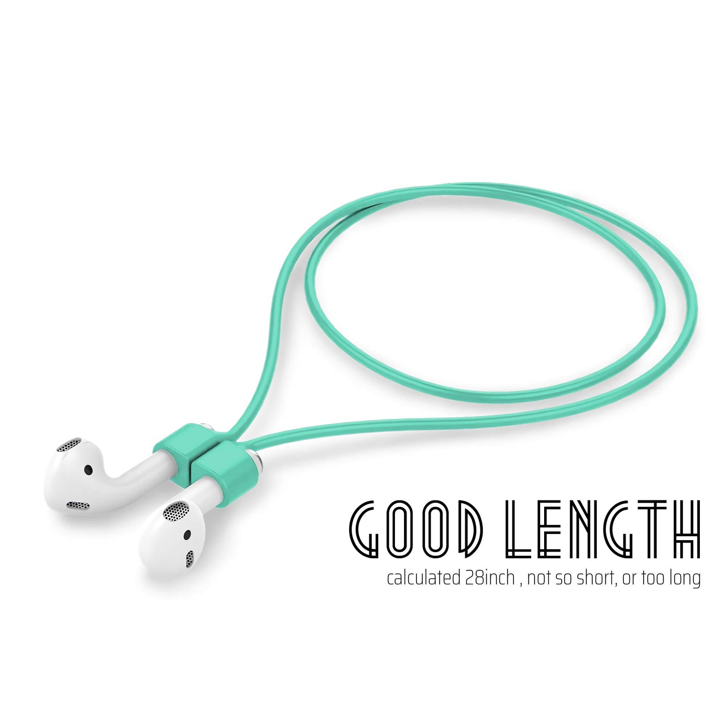 cobcobb Ultra Strong Magnetic Airpod Pro Strap Anti-Lost Cord Sports Lanyard Compatible with Airpods 3rd 2nd Generation Pro 3 2 1 (Mint)