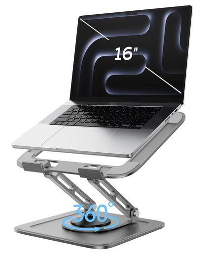 LOXP Adjustable Laptop Stand for Desk with 360 Base