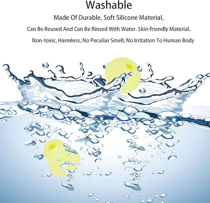 Earbud Tips Replacement Earbud Tips Earbud Replacement Tips Earbuds Replacement Tips Ear Pads Ear Cushions Ear Tips for Earbuds for Powerbeats Pro Beats Wireless Earphone Headphones 4 Pairs (Yellow)