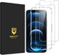 UNBREAKcable Shatterproof Tempered Glass Screen Protector for iPhone 12/12 Pro [2-Pack] [99.99% HD Clear] [Easy Installation Frame] [9H Hardness] [Full Coverage] [Bubble Free] for Apple 6.1''