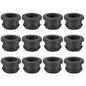 PATIKIL 18mm / 11/16 Inch Drill Hole,9/16 Inch ID Rubber Grommets, 12Pcs Top Hat Grommet for Wiring Eyelet Ring Gasket Automotive Firewall Cable Hole Plugs Wires Protection, Black