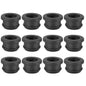 PATIKIL 32.6mm / 1-1/4 Inch Drill Hole,1 Inch ID Rubber Grommets, 3Pcs Top Hat Grommet for Wiring Eyelet Ring Gasket Automotive Firewall Cable Hole Plugs Wires Protection, Black