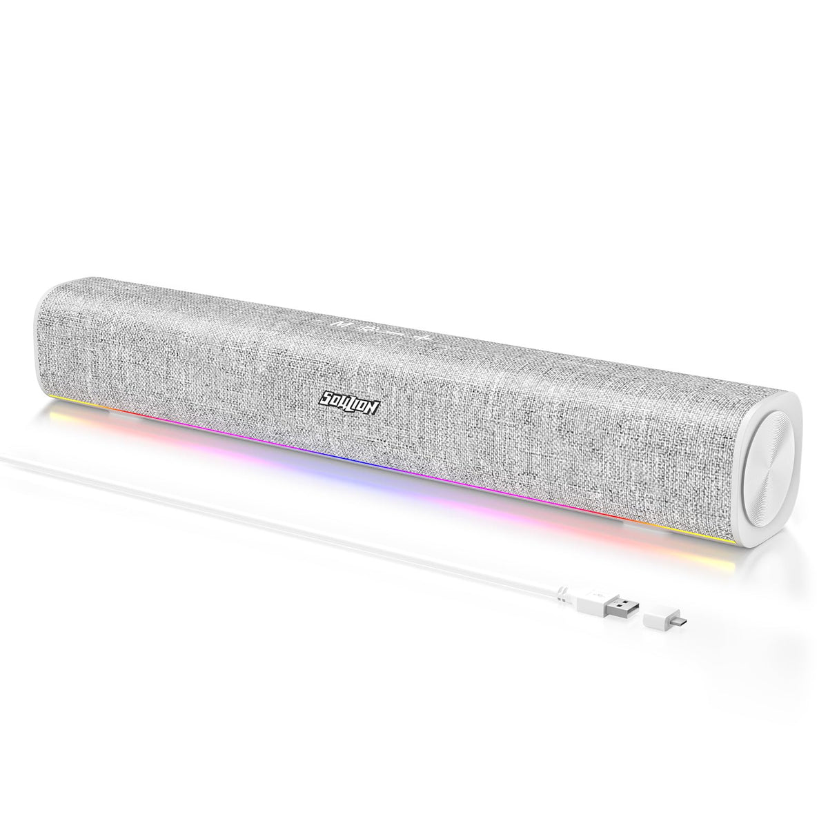 SOULION Computer Speakers for Desktop Monitor USB Plug & Play PC Soundbar