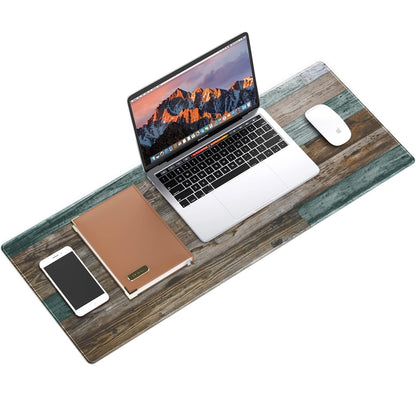 Galdas Gaming Mouse Pad Vintage Wood Grain Pattern XXL XL Large Mouse Pad Mat Long Extended Mousepad Desk Pad Non-Slip Rubber Mice Pads Stitched Edges Thin Pad (31.5x11.8x0.12Inch)